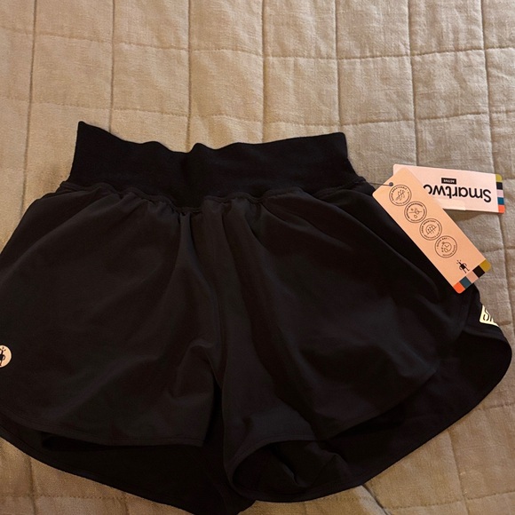 Smartwool Women's Athletic Black Shorts - Picture 1 of 6